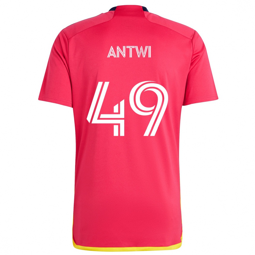 Enfant Football Maillot Seth Antwi #49 Rouge Bleu Tenues Domicile 2024/25