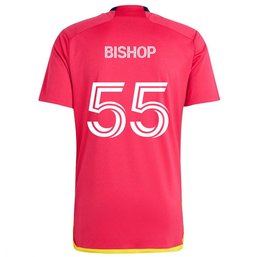 Enfant Football Maillot Nick Bishop #55 Rouge Bleu Tenues Domicile 2024/25