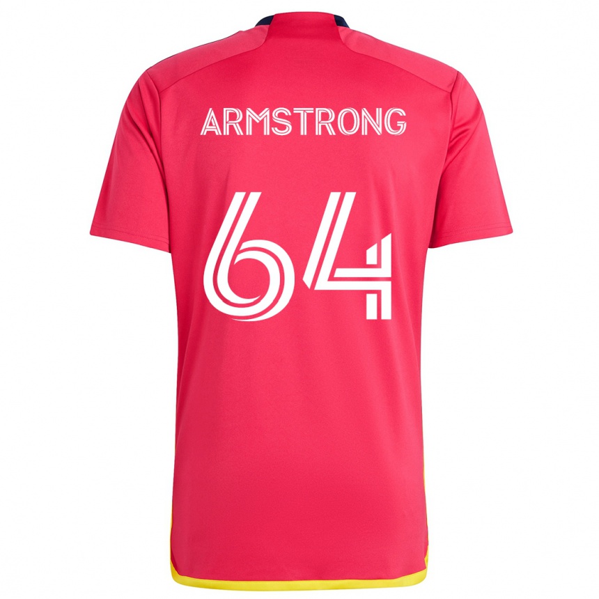 Enfant Football Maillot Dida Armstrong #64 Rouge Bleu Tenues Domicile 2024/25