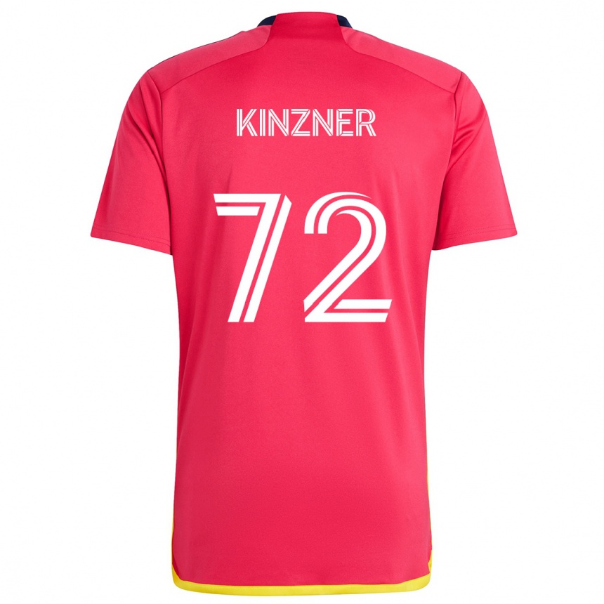 Enfant Football Maillot Eric Kinzner #72 Rouge Bleu Tenues Domicile 2024/25