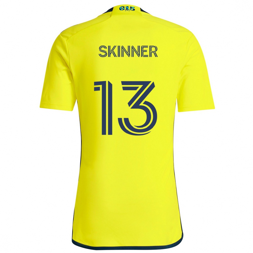 Enfant Football Maillot Joey Skinner #13 Jaune Bleu Tenues Domicile 2024/25