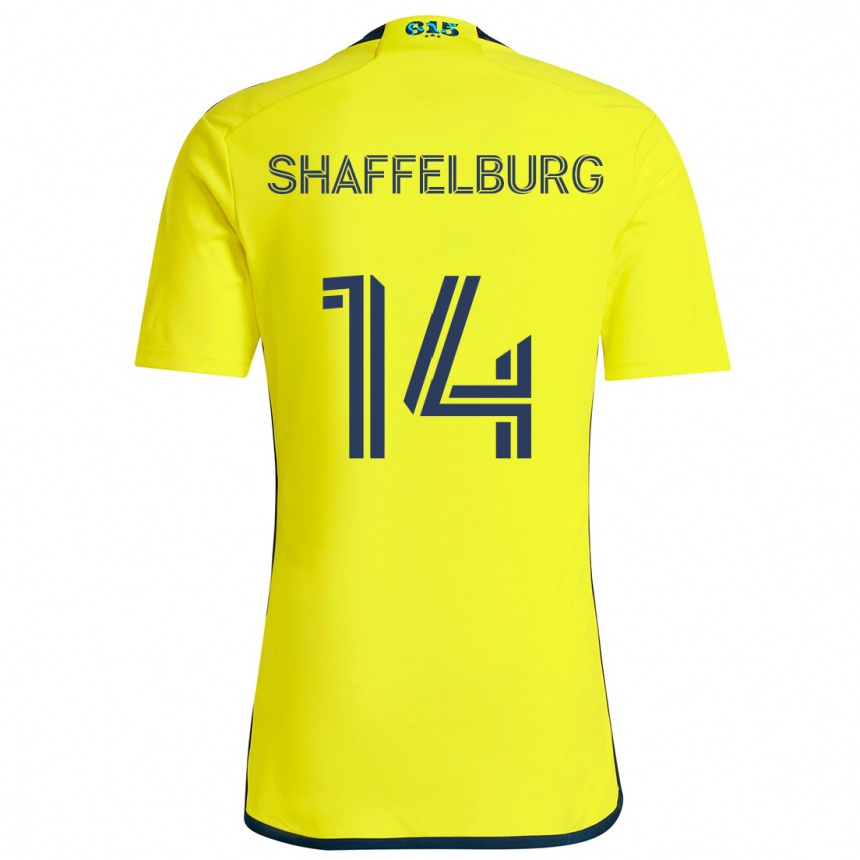 Enfant Football Maillot Jacob Shaffelburg #14 Jaune Bleu Tenues Domicile 2024/25