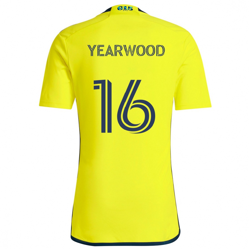 Enfant Football Maillot Dru Yearwood #16 Jaune Bleu Tenues Domicile 2024/25