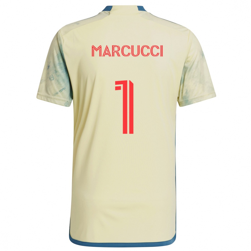 Enfant Football Maillot Aj Marcucci #1 Jaune Rouge Bleu Tenues Domicile 2024/25