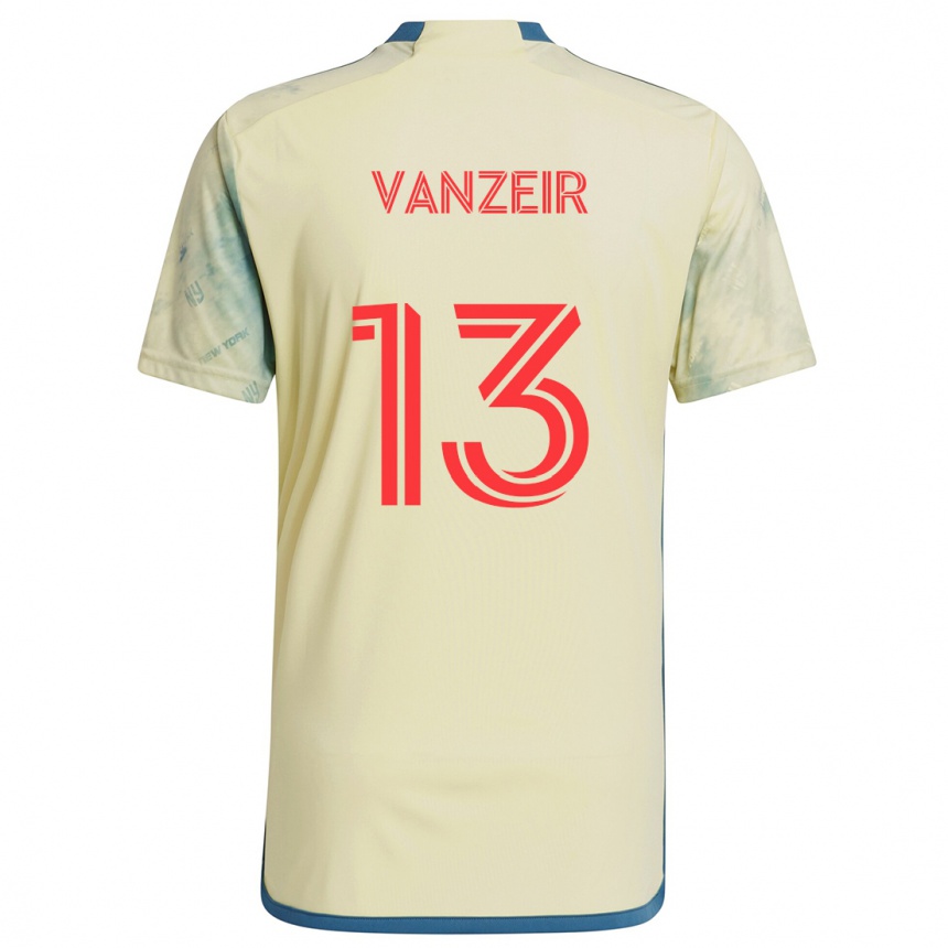 Enfant Football Maillot Dante Vanzeir #13 Jaune Rouge Bleu Tenues Domicile 2024/25