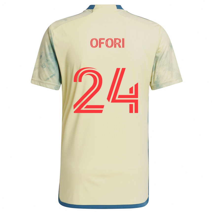 Enfant Football Maillot Curtis Ofori #24 Jaune Rouge Bleu Tenues Domicile 2024/25