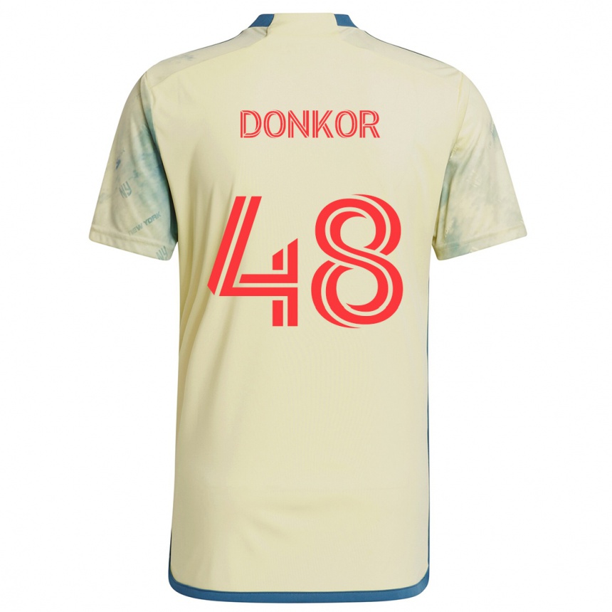 Enfant Football Maillot Ronald Donkor #48 Jaune Rouge Bleu Tenues Domicile 2024/25