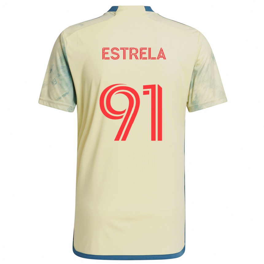 Enfant Football Maillot Bento Estrela #91 Jaune Rouge Bleu Tenues Domicile 2024/25