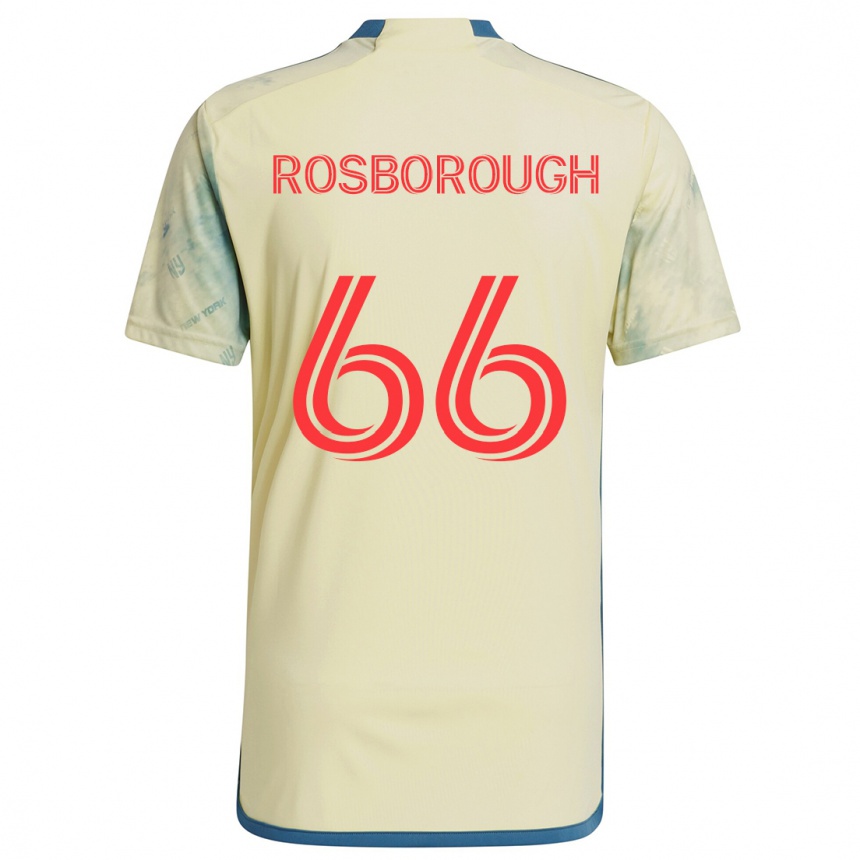 Enfant Football Maillot Tanner Rosborough #66 Jaune Rouge Bleu Tenues Domicile 2024/25