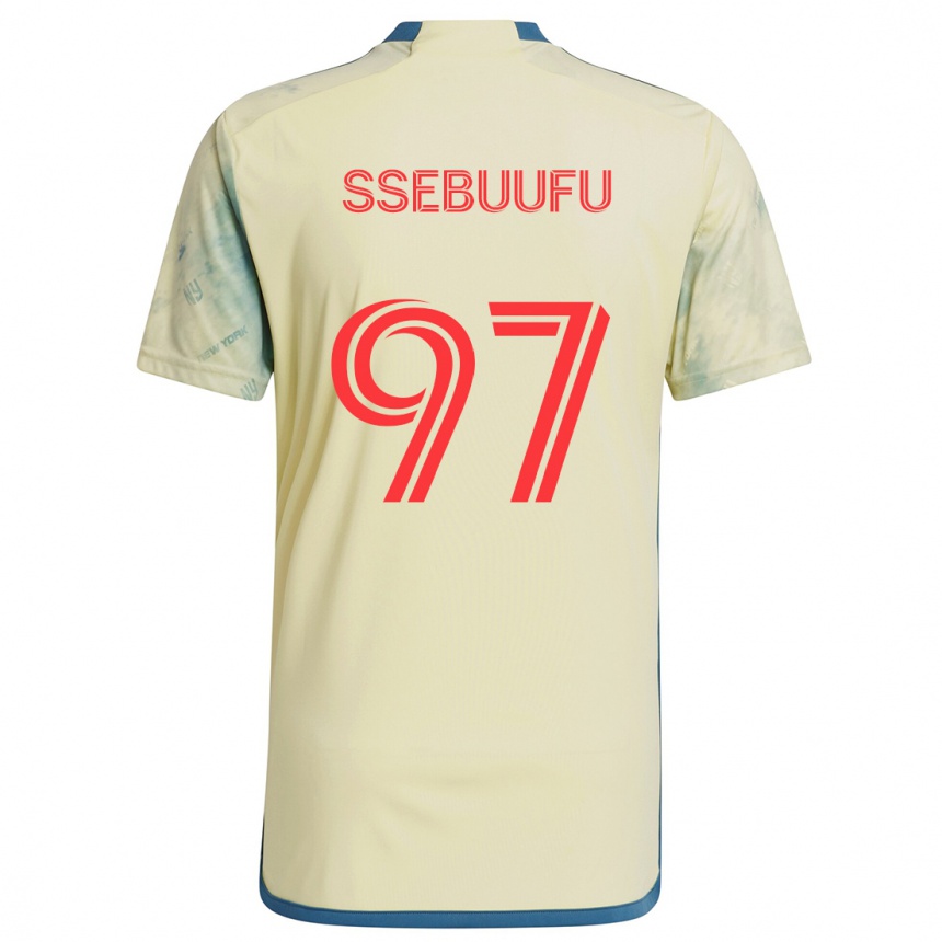 Enfant Football Maillot Frank Ssebuufu #97 Jaune Rouge Bleu Tenues Domicile 2024/25