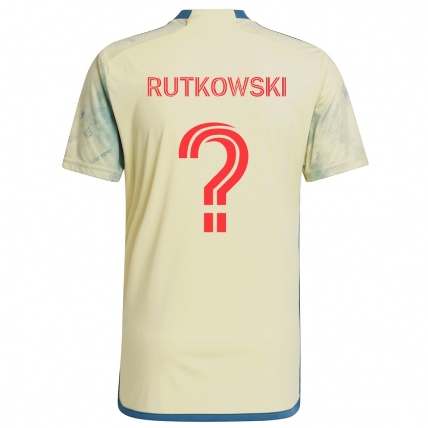 Enfant Football Maillot Alan Rutkowski #0 Jaune Rouge Bleu Tenues Domicile 2024/25