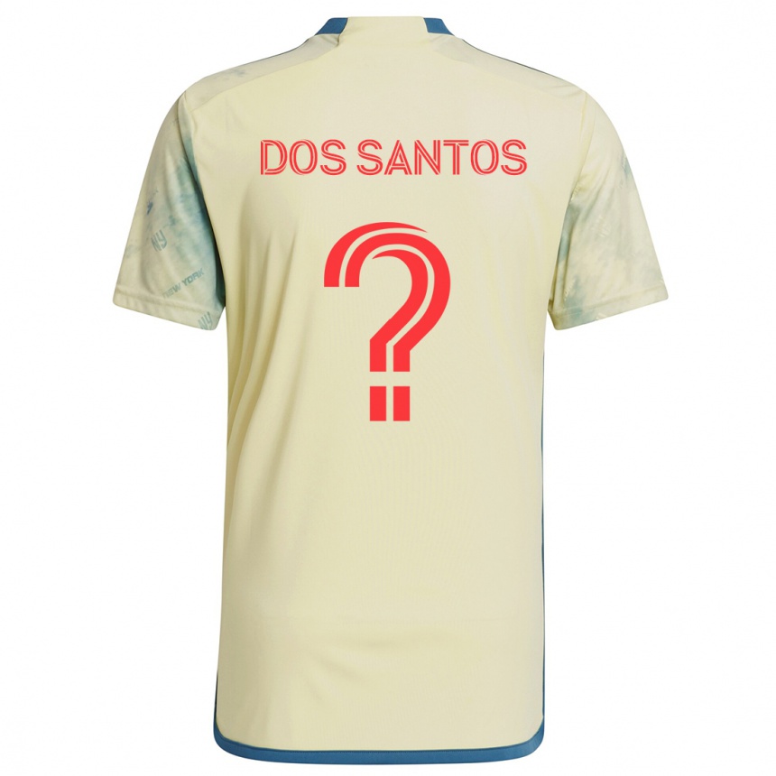 Enfant Football Maillot Matthew Dos Santos #0 Jaune Rouge Bleu Tenues Domicile 2024/25