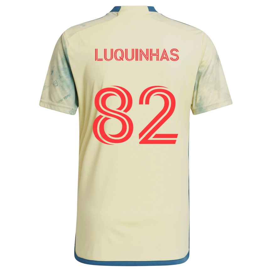 Enfant Football Maillot Luquinhas #82 Jaune Rouge Bleu Tenues Domicile 2024/25