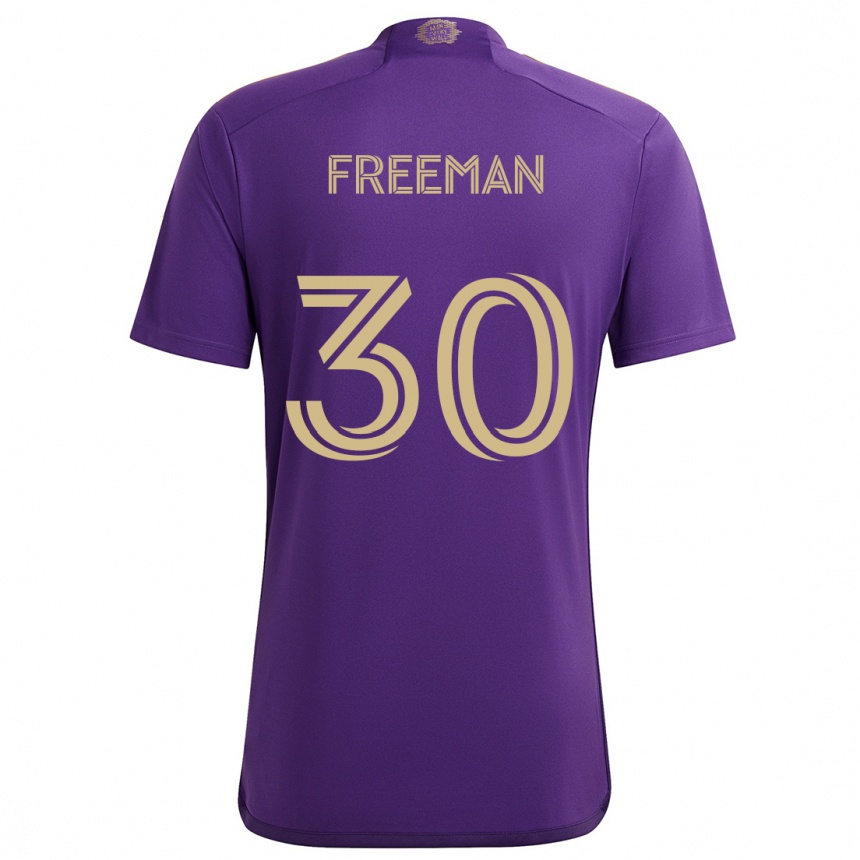 Enfant Football Maillot Alex Freeman #30 Violet Jaune Tenues Domicile 2024/25