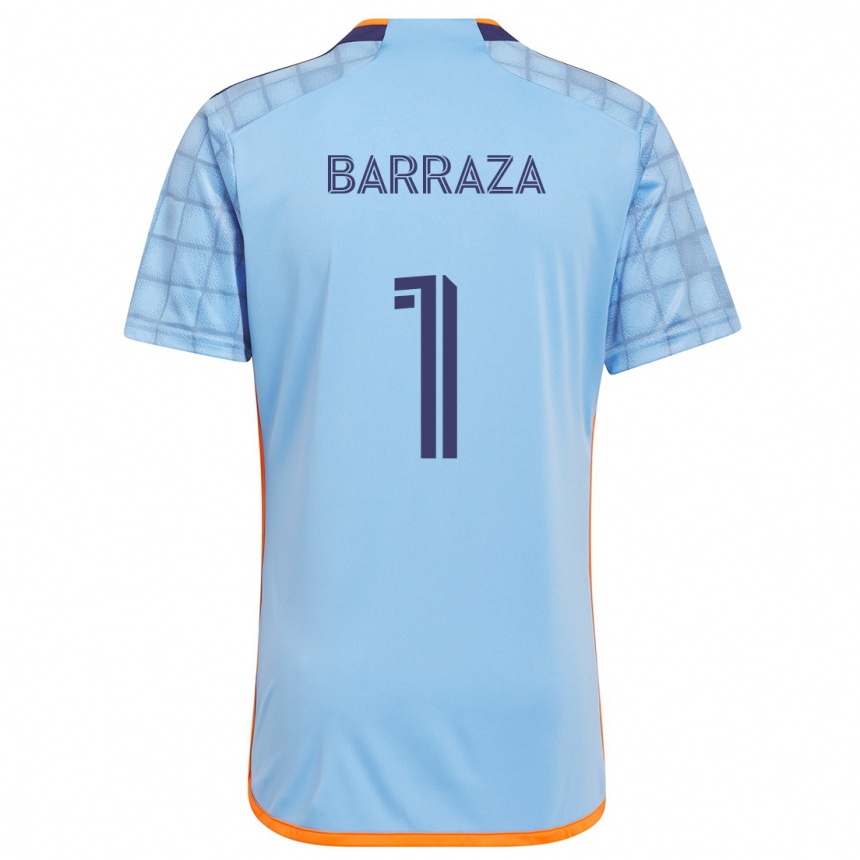 Enfant Football Maillot Luis Barraza #1 Bleu Orange Tenues Domicile 2024/25