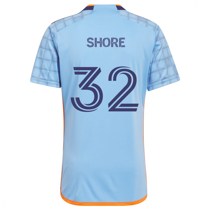 Enfant Football Maillot Jonathan Shore #32 Bleu Orange Tenues Domicile 2024/25