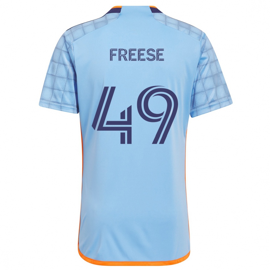 Enfant Football Maillot Matt Freese #49 Bleu Orange Tenues Domicile 2024/25