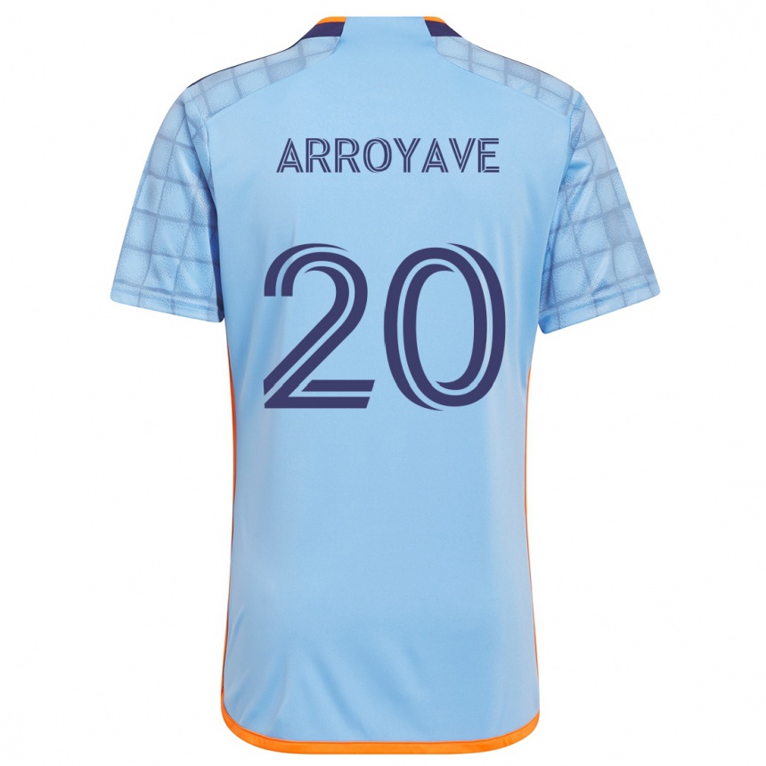 Enfant Football Maillot Jacob Arroyave #20 Bleu Orange Tenues Domicile 2024/25