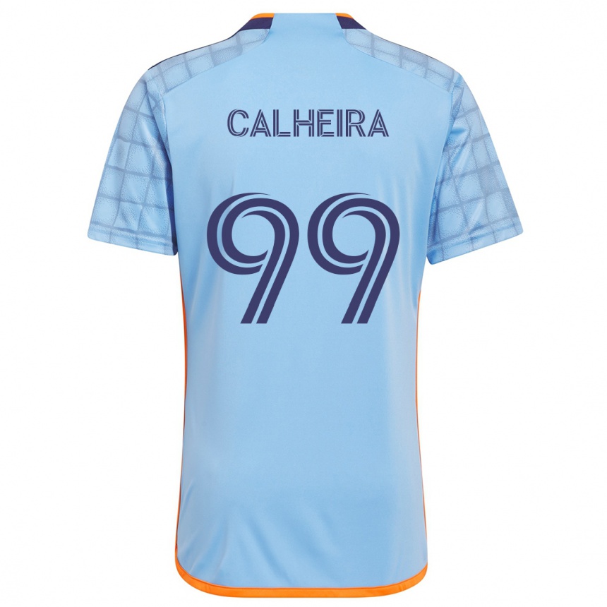 Enfant Football Maillot Taylor Calheira #99 Bleu Orange Tenues Domicile 2024/25