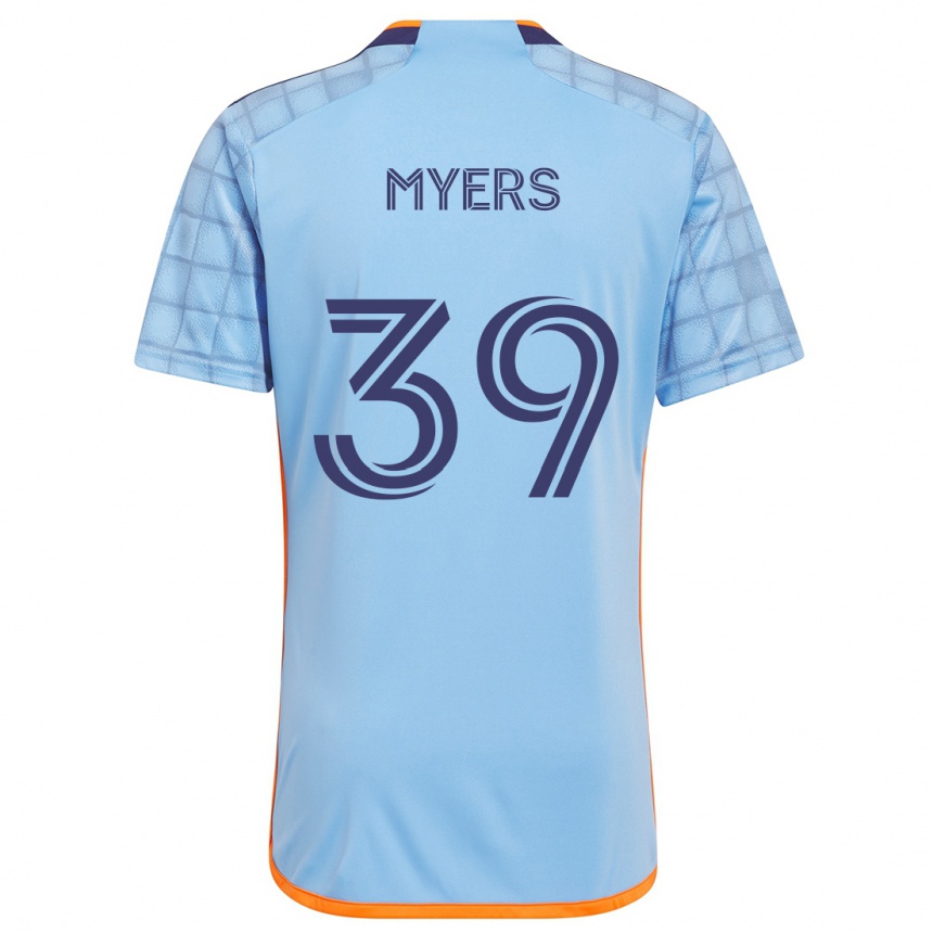 Enfant Football Maillot Md Myers #39 Bleu Orange Tenues Domicile 2024/25