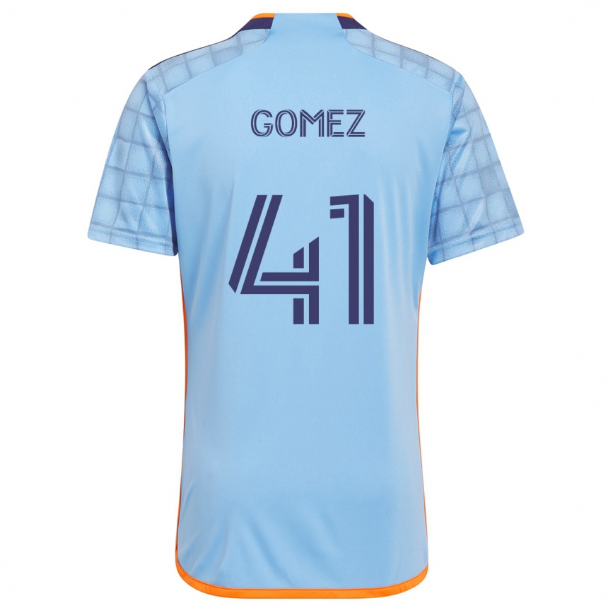 Enfant Football Maillot Julián Gómez #41 Bleu Orange Tenues Domicile 2024/25