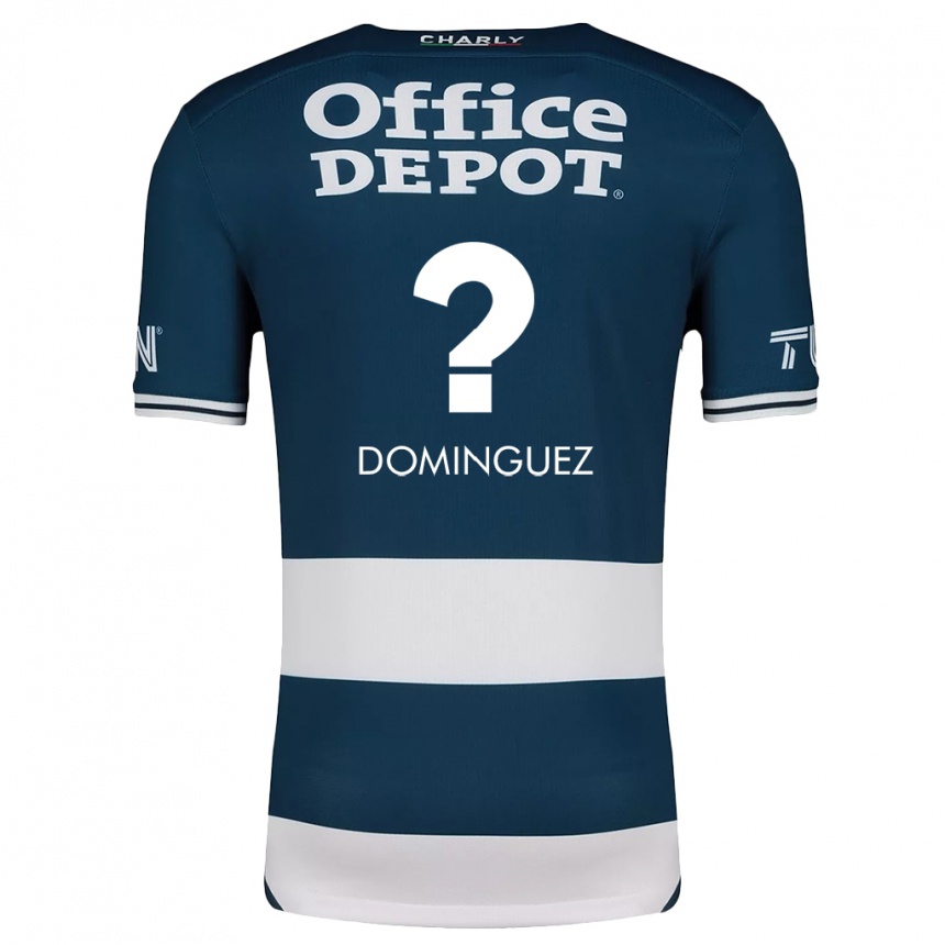 Enfant Football Maillot Alexéi Domínguez #0 Bleu Blanc Tenues Domicile 2024/25