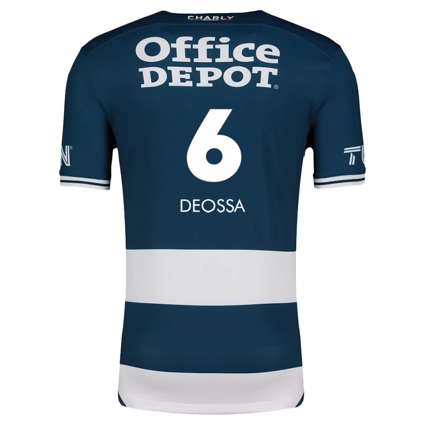 Enfant Football Maillot Nelson Deossa #6 Bleu Blanc Tenues Domicile 2024/25