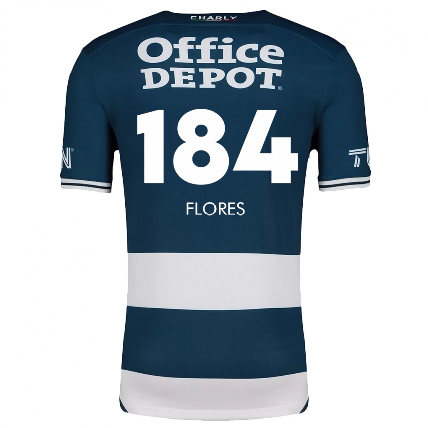 Enfant Football Maillot Jason Flores #184 Bleu Blanc Tenues Domicile 2024/25