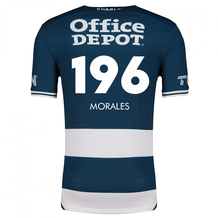 Enfant Football Maillot Erik Morales #196 Bleu Blanc Tenues Domicile 2024/25