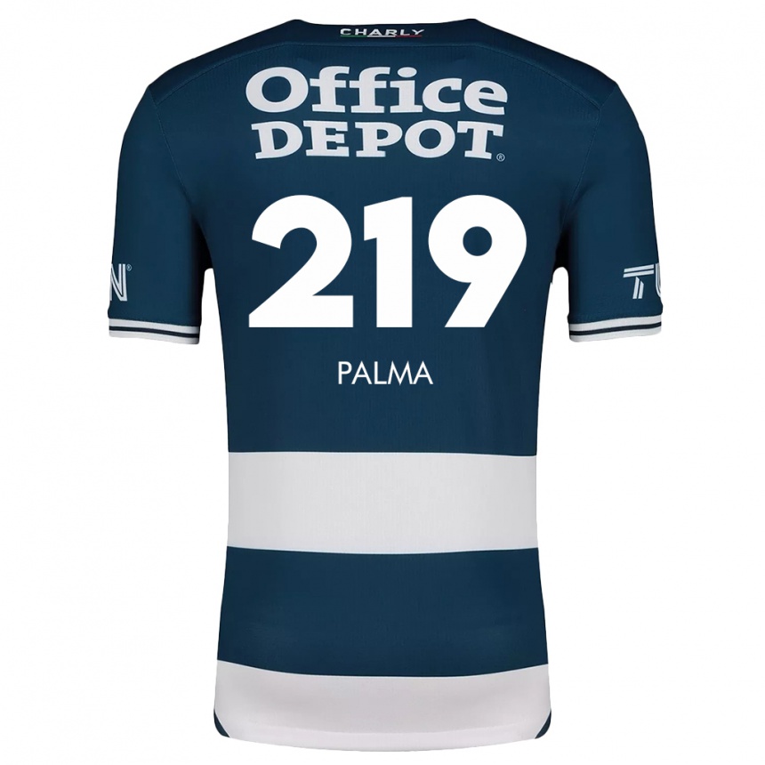 Enfant Football Maillot Pablo Palma #219 Bleu Blanc Tenues Domicile 2024/25