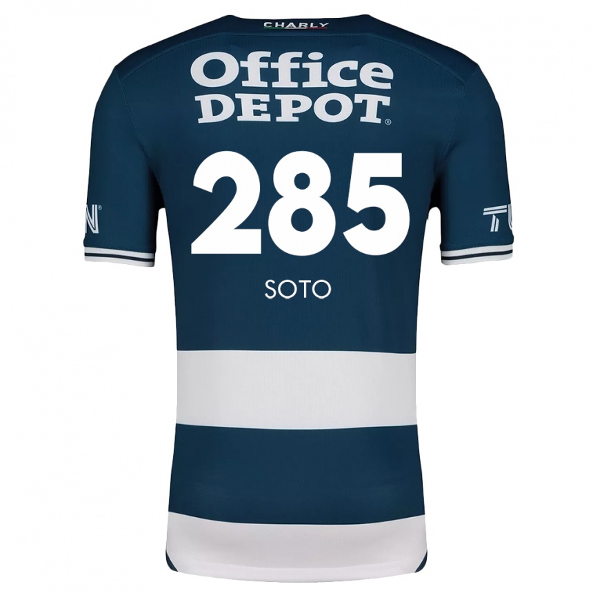 Enfant Football Maillot Edwin Soto #285 Bleu Blanc Tenues Domicile 2024/25