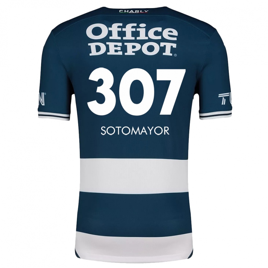 Enfant Football Maillot Jacob Sotomayor #307 Bleu Blanc Tenues Domicile 2024/25