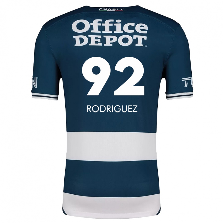 Enfant Football Maillot Sergio Rodríguez #92 Bleu Blanc Tenues Domicile 2024/25