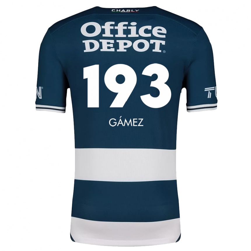 Enfant Football Maillot Juan Gámez #193 Bleu Blanc Tenues Domicile 2024/25