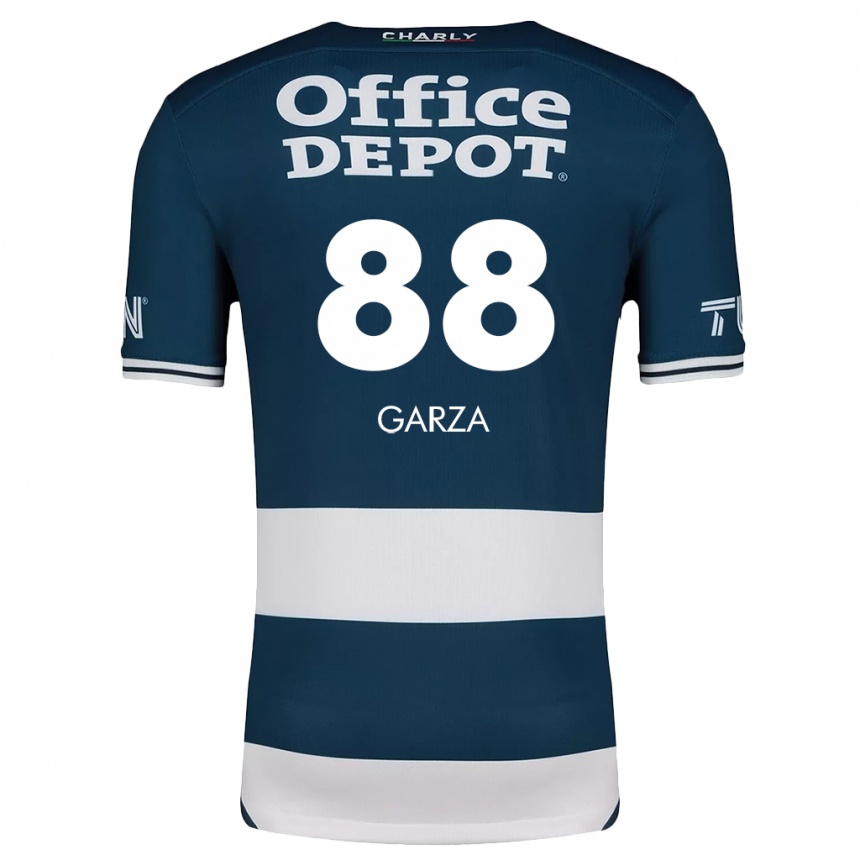 Enfant Football Maillot Adrián Garza #88 Bleu Blanc Tenues Domicile 2024/25