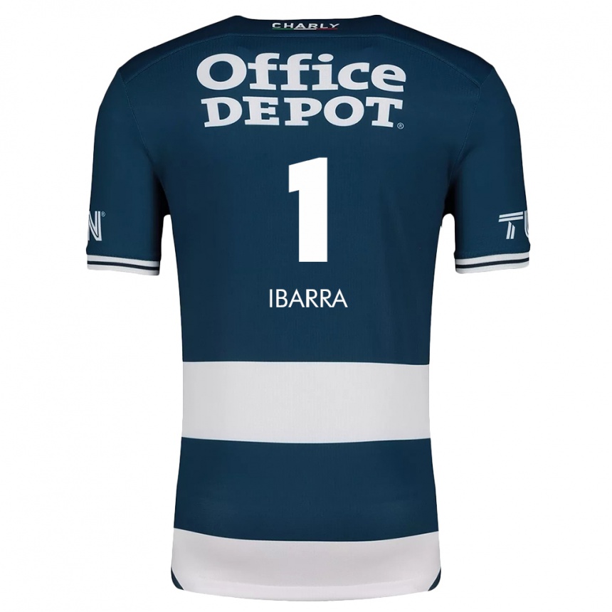 Enfant Football Maillot Fabiola Ibarra #1 Bleu Blanc Tenues Domicile 2024/25