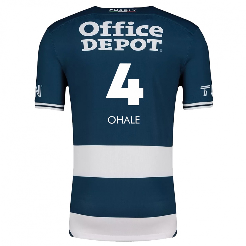 Enfant Football Maillot Osinachi Ohale #4 Bleu Blanc Tenues Domicile 2024/25