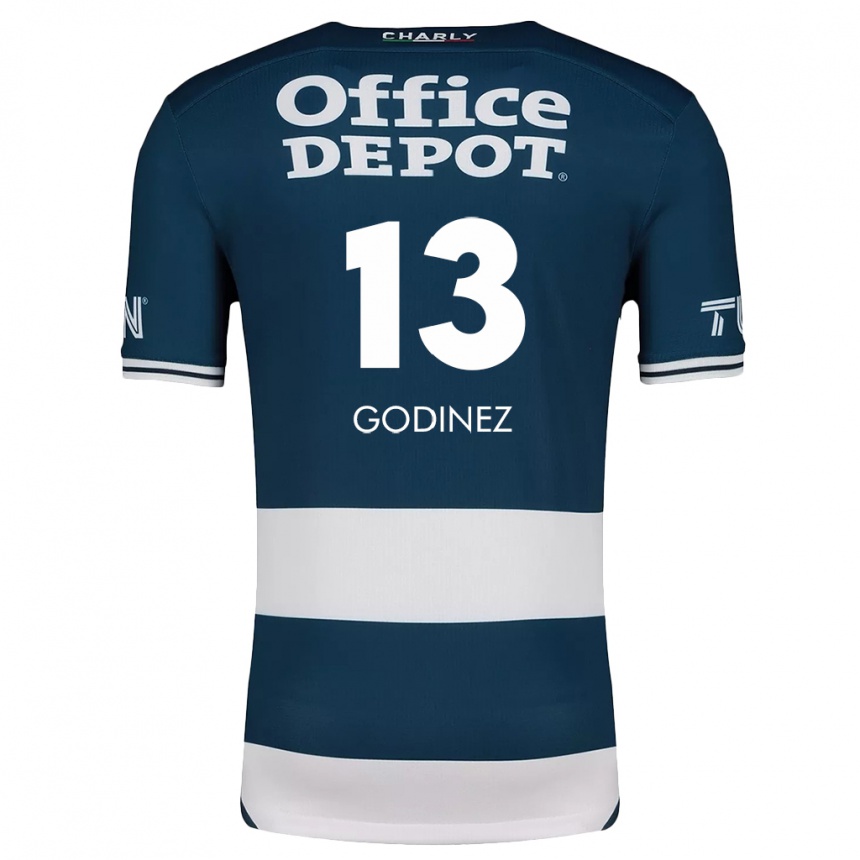 Enfant Football Maillot Alexandra Godínez #13 Bleu Blanc Tenues Domicile 2024/25