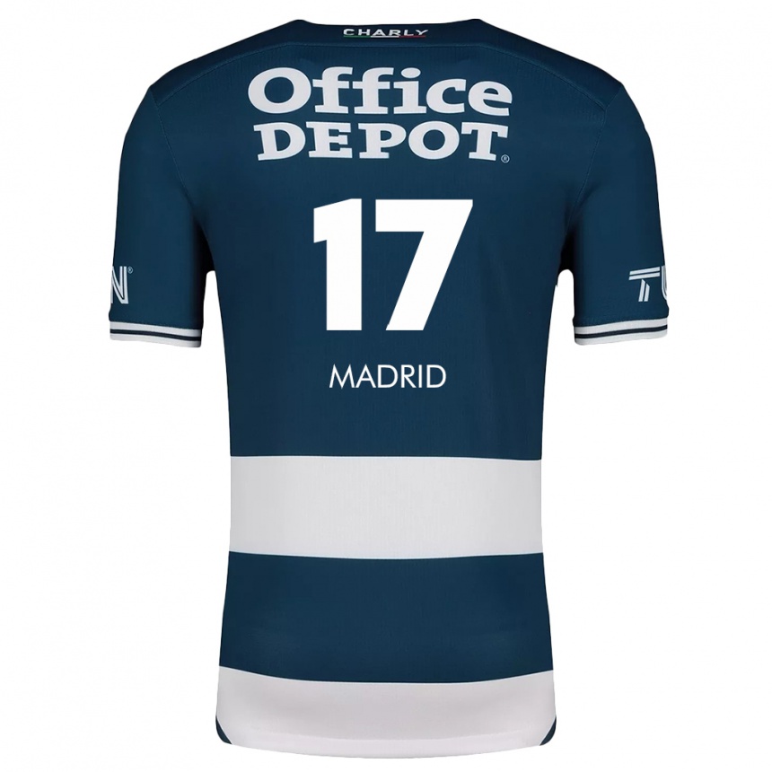 Enfant Football Maillot Yanín Madrid #17 Bleu Blanc Tenues Domicile 2024/25