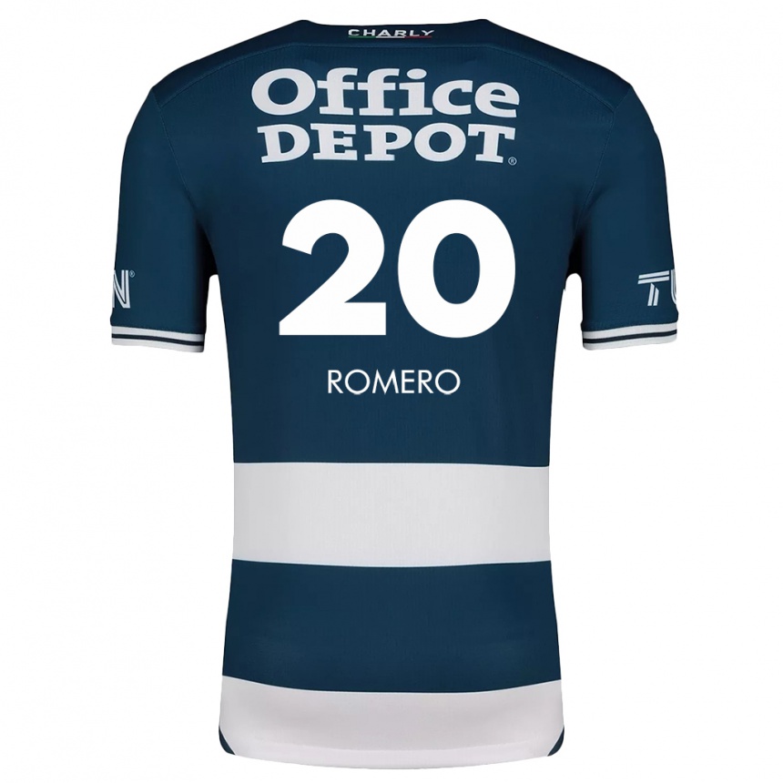 Enfant Football Maillot Tamara Romero #20 Bleu Blanc Tenues Domicile 2024/25