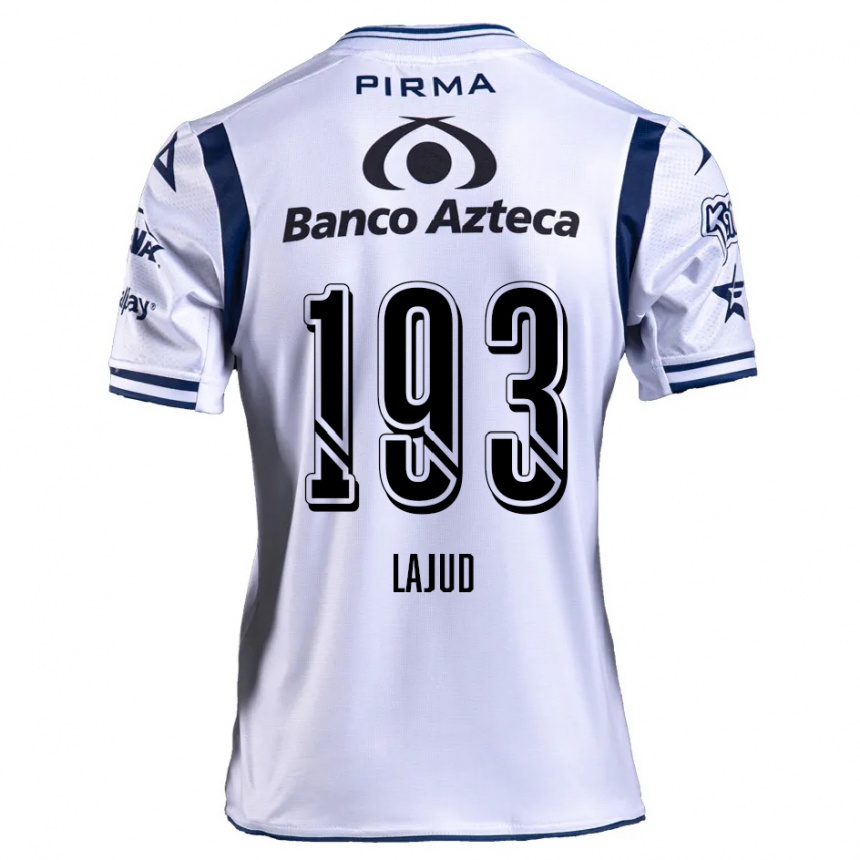 Enfant Football Maillot Rodrigo Lajud #193 Blanc Bleu Marine Tenues Domicile 2024/25