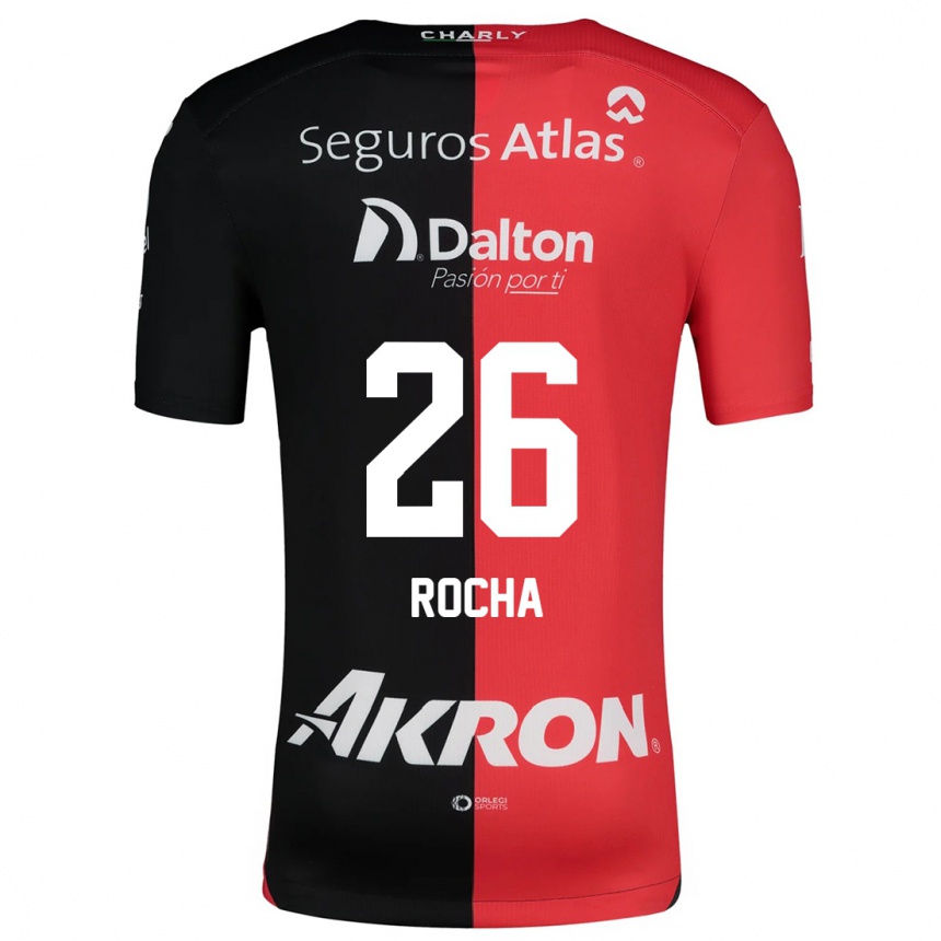 Enfant Football Maillot Aldo Rocha #26 Rouge Noir Tenues Domicile 2024/25