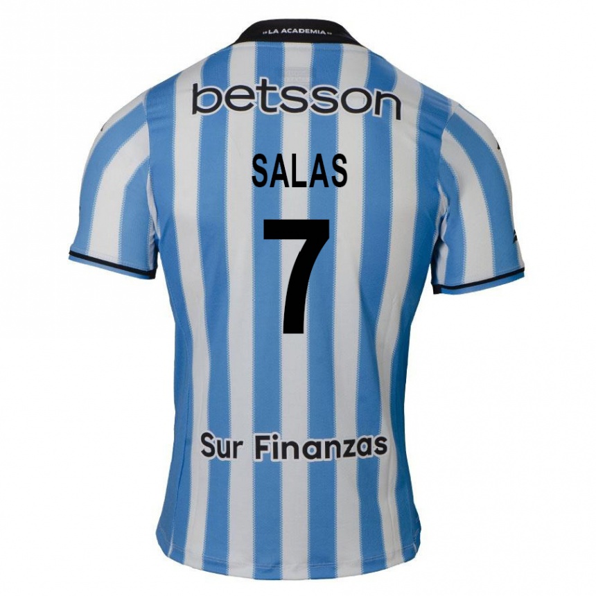 Enfant Football Maillot Maximiliano Salas #7 Bleu Blanc Noir Tenues Domicile 2024/25