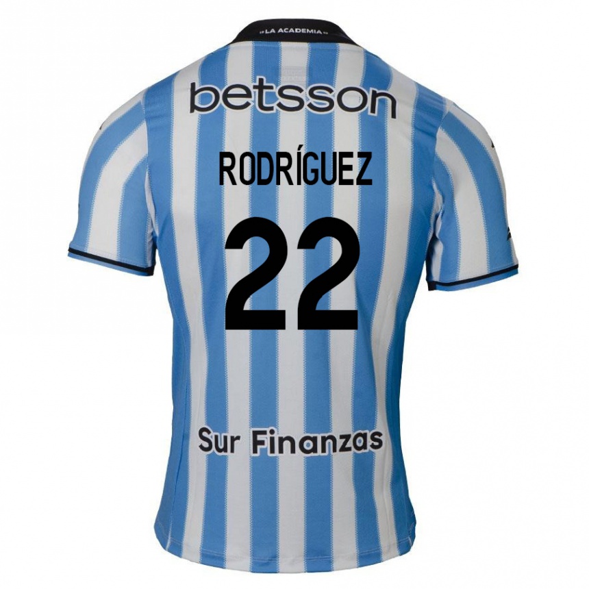 Enfant Football Maillot Baltasar Rodríguez #22 Bleu Blanc Noir Tenues Domicile 2024/25