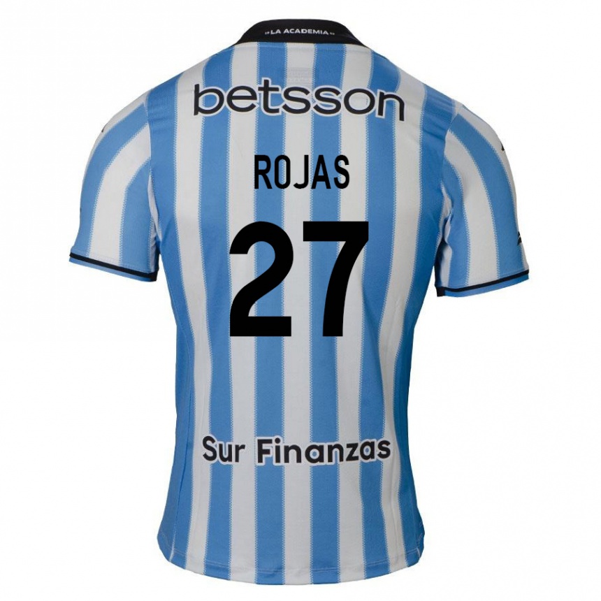 Enfant Football Maillot Gabriel Rojas #27 Bleu Blanc Noir Tenues Domicile 2024/25