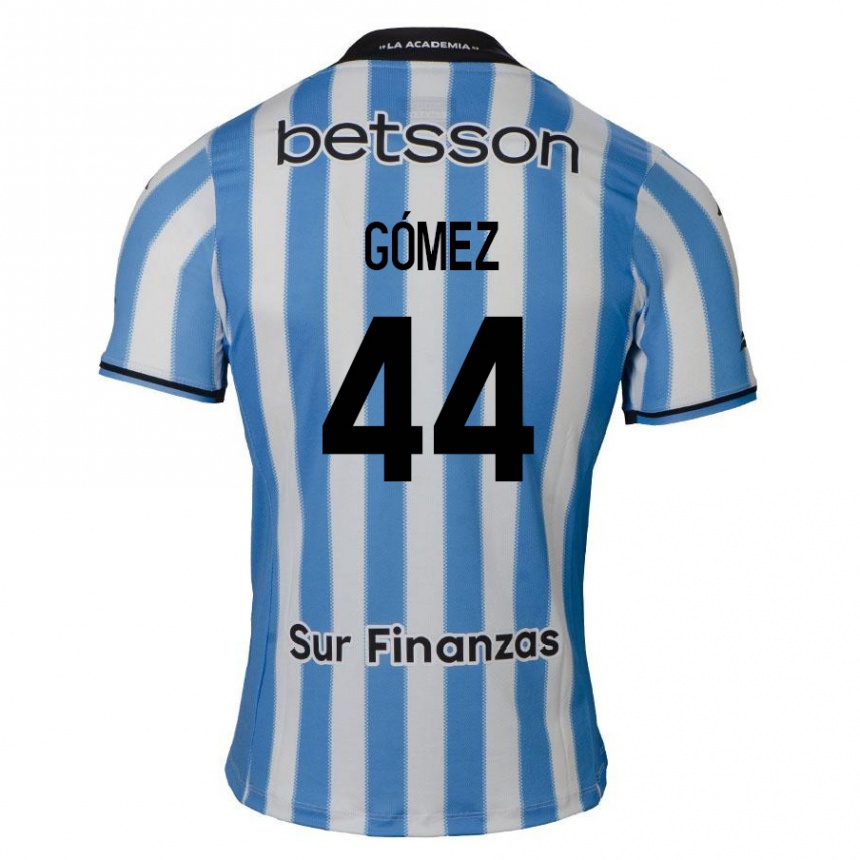 Enfant Football Maillot Francisco Gómez #44 Bleu Blanc Noir Tenues Domicile 2024/25