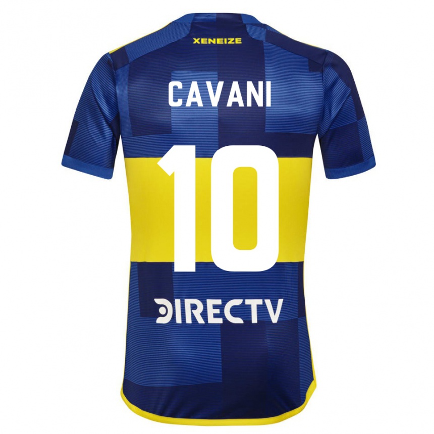 Enfant Football Maillot Edinson Cavani #10 Bleu Jaune Tenues Domicile 2024/25