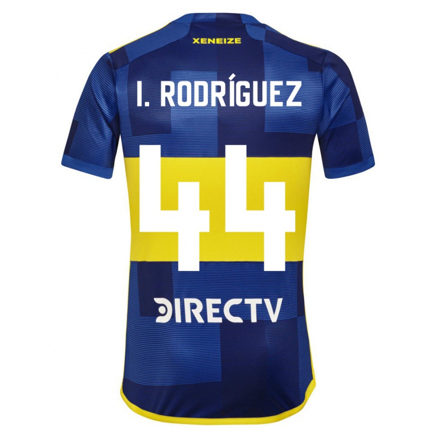 Enfant Football Maillot Ignacio Rodríguez #44 Bleu Jaune Tenues Domicile 2024/25