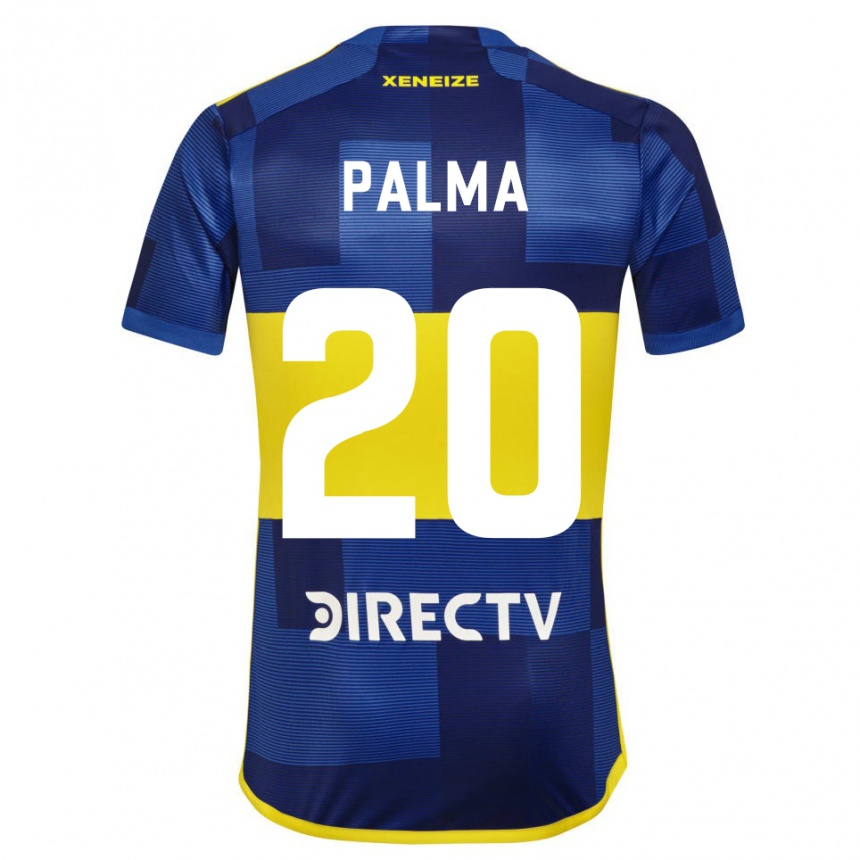 Enfant Football Maillot Lucas Palma #20 Bleu Jaune Tenues Domicile 2024/25