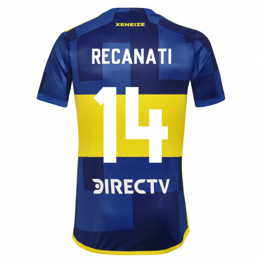 Enfant Football Maillot Bianca Recanati #14 Bleu Jaune Tenues Domicile 2024/25